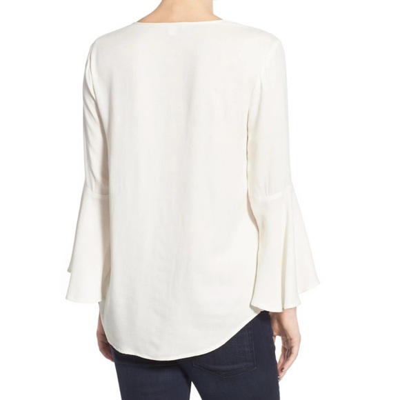 Ella Moss ‘Stella’ bell sleeve blouse top Small - Picture 3 of 7